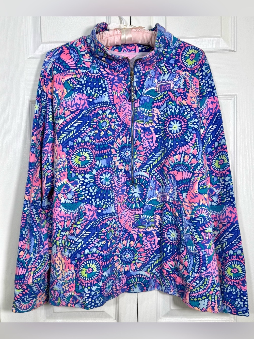 Lilly Pulitzer UPF50+ Skipper Popover No Prob Llama Sz XL